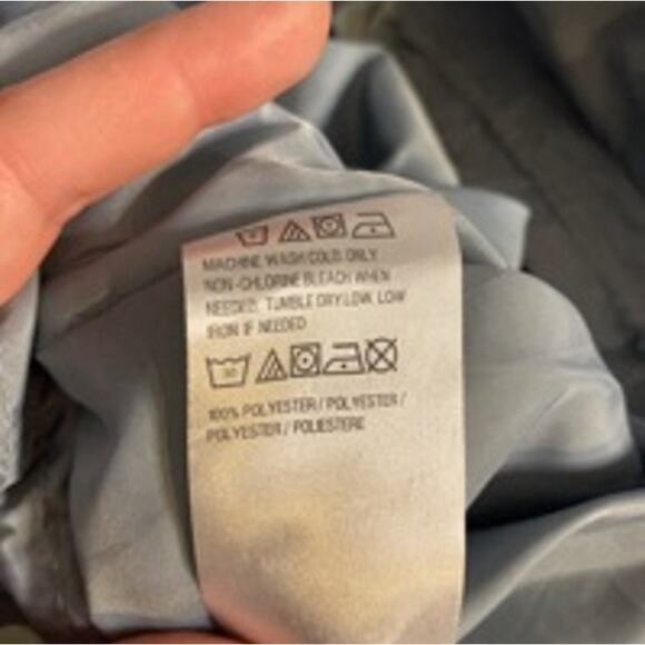 Light Blue Floral Windbreaker SG Sport 1X Plus Size - Picture 6 of 7